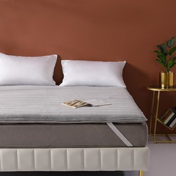 MERCURY 水星家纺 竹炭抑菌床褥可折叠保护罩床褥垫学生床品宿舍专用软床垫床上用品