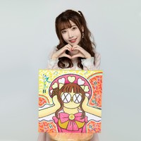 构得艺术 gogoodgoods构得AKB48 Team SH女团「Pink Love」艺术家歪歪亲签限量版画 AKB48 Team SH曾鸶淳