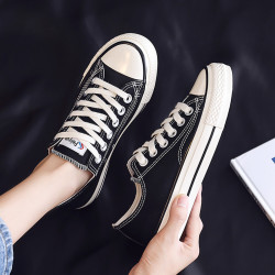 情侣休闲鞋 Dafufeiyue 大孚飞跃新品帆布鞋经典基础百搭轻便舒适情侣休闲鞋男女鞋 女偏大一码 多少钱 什么值得买