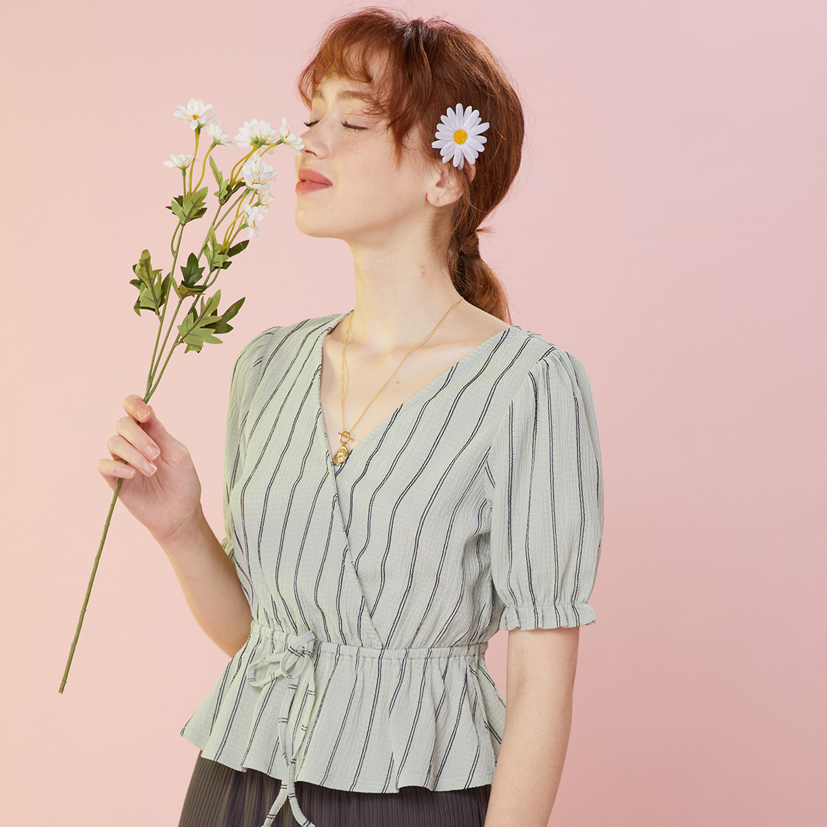 Cache Cache 捉迷藏 女士V领T恤 3609247597 S