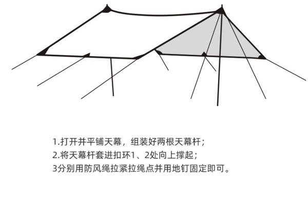 CAMEL 骆驼 天幕帐篷 A2S3NA118