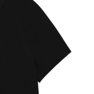 快鱼 男士圆领短袖T恤 12T1015 黑色 XL