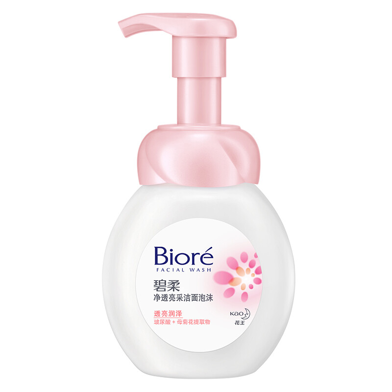 Bioré 碧柔 净透亮采洁面泡沫 160ml