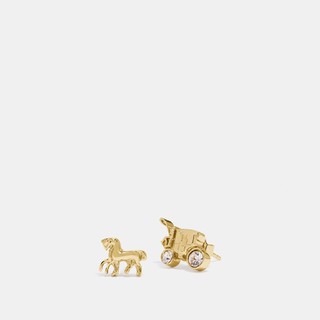 COACH 蔻驰 Outlet Horse And Carriage Stud Earrings