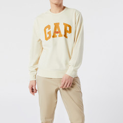 Gap 盖璞 男女款圆领卫衣 000877448 奶油米色 M