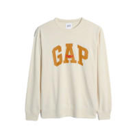 Gap 盖璞 男女款圆领卫衣 000877448 奶油米色 M