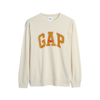 Gap 盖璞 男女款圆领卫衣 000877448 奶油米色 M