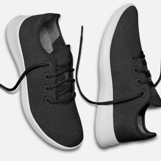 allbirds Tree Runners 男子休闲运动鞋 TR1MSKD 黑白色 45