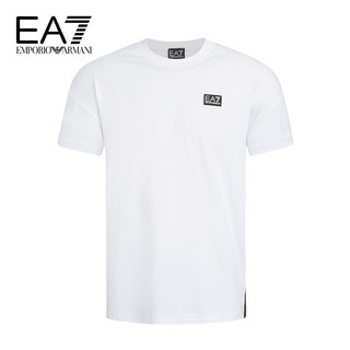 EMPORIO ARMANI 奢侈品男装EA7男士棉质T恤衫 3KPT13-PJ02Z 白色