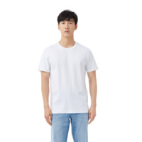 京东京造 男士圆领短袖T恤 100020236036 白色 S
