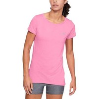 UNDER ARMOUR 安德玛 HeatGear® 女子运动T恤 1328964-680 粉红色 S