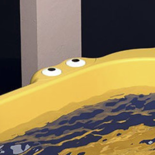 酷儿熊 儿童鳄鱼折叠浴盆+浴凳+礼包 秋菊黄 42.5*54*76cm