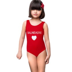 BALNEAIRE 范德安 F260025-1 女童泳衣 红色 140/68cm