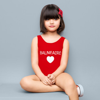 BALNEAIRE 范德安 F260025-1 女童泳衣 红色 100/52cm
