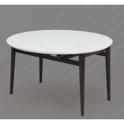 kuka顾家家居7009te哑光岩板小户型伸缩方变圆幸福餐桌