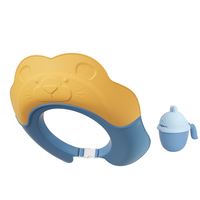 rabbitbel 兔贝乐 TBL-XFM 儿童浴帽 洛克黄+洗头杯 蓝色