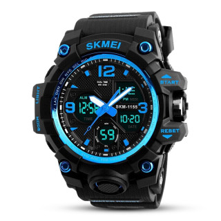skmei 时刻美 55毫米电子腕表 1155b 蓝色大号