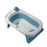 YeeHoO 英氏 小鲸鱼婴儿折叠浴 古蓝