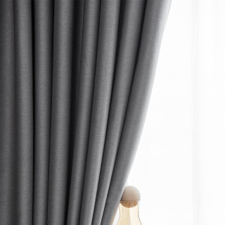 佳佰遮阳窗帘深灰色227m纯色款