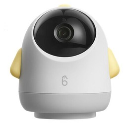 海馬爸比 寶看護機智能嬰兒監護器哭聲監測安撫攝像頭手機遠程監控AI 日光黃-暢享版32G+天使支架