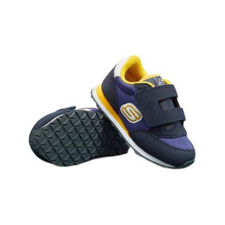 SKECHERS 斯凯奇 97365N/NVGD 男童休闲运动鞋 海军蓝/金色 22码