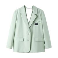 LEDIN 乐町 女士镂空小西装 CWBAC130144 绿色 S