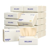 良布（DELLBOO）本色抽纸整箱餐面巾纸家用实惠装超韧抽纸母婴适用 12包