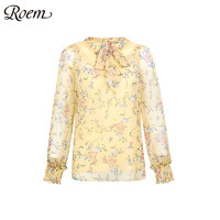 Roem 罗燕 女士雪纺碎花衬衫 RCYW96301BRCYW96301B