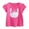 布兜糖果 ETTX-0066 儿童短袖T恤 玫红兔子 90cm