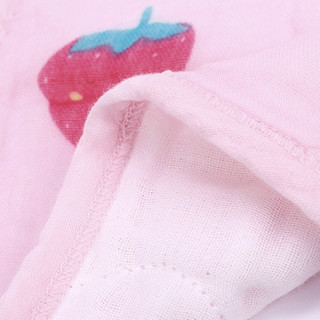 Purcotton 全棉时代 PAP203015N106 婴儿水洗纱布手帕 4条装 赛斯菠萝+萨拉草莓