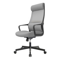 UE 永艺 双层腰靠电脑椅 黑色+灰色 舒适款