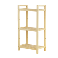 俬想家 SXJ093923 实木置物架 三层 35cm 条形款