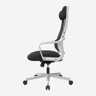 UE 永艺 双层腰靠电脑椅 白色+黑色 舒适款