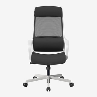 UE 永艺 双层腰靠电脑椅 白色+黑色 舒适款