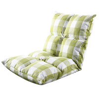 雅美乐 YS213 休闲单人沙发 绿白格
