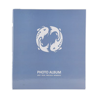 Nakabayashi 仲林 HS6-300-02 插袋式相册 6寸 横竖版 蓝灰锦鲤 300张