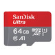 移动端、京东百亿补贴：SanDisk 闪迪 A1 至尊高速移动 MicroSD卡 64GB