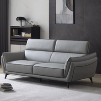 ZUOYOU 左右家私 DZY5108 轻奢真皮沙发 三人位 月魄灰