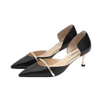 73hours 高跟73小时 女士羊皮革高跟鞋 H21211W09U3 6cm款 黑色 36