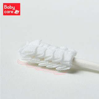 babycare 婴儿口腔清洁器 新生儿童牙刷乳牙软毛 幼儿宝宝洗舌苔纱布36支/盒 3061
