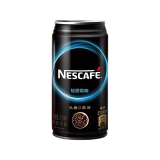 Nestlé 雀巢 低糖 0脂肪 轻甜黑咖啡饮料 210ml*16罐