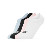 SKECHERS 斯凯奇 中性运动袜 L320W185/00ZR 白色/黑色/蓝色/粉红 22-24cm 四对装