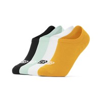 SKECHERS 斯凯奇 中性运动袜 L320W185/0101 白/黄色/薄荷绿/黑色 22-24cm 四对装