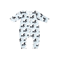 little age 花样 BB6626 婴儿连体衣 熊猫 59cm