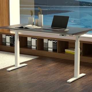 ELYDO 蓝立哆 H3 Ultra 电动升降桌 白色+胡桃木色 1.6m