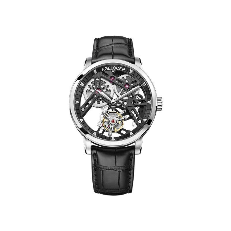 AGELOCER 艾戈勒 BOSCH TOURBILLON博世陀飞轮系列 40毫米手动上链腕表 9001A1