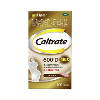 Caltrate 钙尔奇 碳酸钙维D3元素片(4) 100片