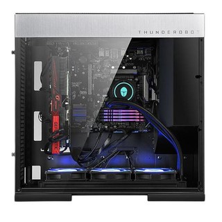 ThundeRobot 雷神 MasterX 十一代酷睿版 游戏台式机 银色（酷睿i7-11700K、RTX 3080Ti 12G、32GB、1TB SSD+4TB HDD、水冷）