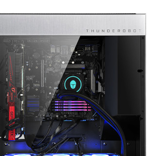 ThundeRobot 雷神 MasterX 十一代酷睿版 游戏台式机 银色（酷睿i7-11700K、RTX 3080Ti 12G、32GB、1TB SSD+4TB HDD、水冷）