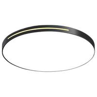 AUX 奥克斯 超薄北欧吸顶灯 32W 黑色 400*50mm 开关款